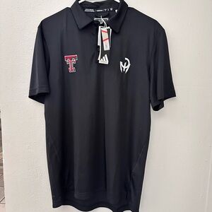 Adidas Texas Tech Red Raiders Patrick Mahomes Polo Golf Shirt JN3631 Men Medium